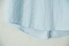 画像3: 薄ブルー刺繍コットン　ノースリーブブラウス (3)