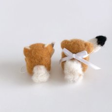 画像7: 秋田犬の羊毛マスコット (7)