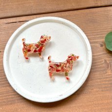 画像1: 【期間限定販売】秋田県横手市産りんごをつめこんだブローチ (1)