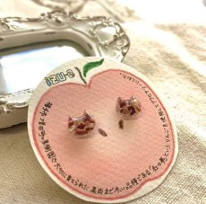 画像2: 【期間限定販売】秋田県横手市産りんごをつめこんだピアス/イヤリング (2)