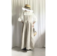 画像4: セーラーリネンTシャツ(オフ白) (4)
