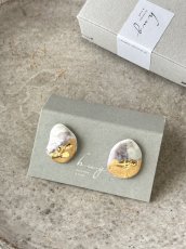 画像1: 陶磁器　ピアス (1)