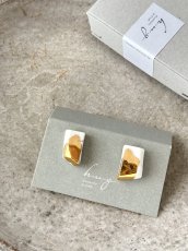 画像1: 陶磁器　ピアス (1)